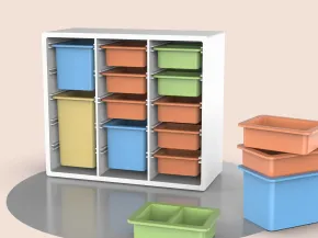Desktop Organizer, IKEA Style Modular Storage