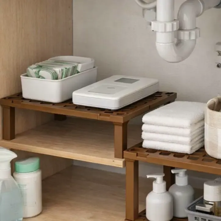 4" tall cabinet organization shelf