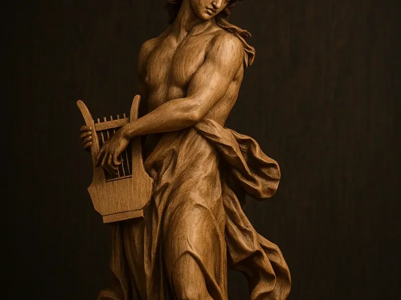 Apollo, the Greek god of music, sculpture