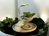 FLOWER POT - CANDLE HOLDER - SNAKE BOWL DECOR – HAND SCULPTU-3