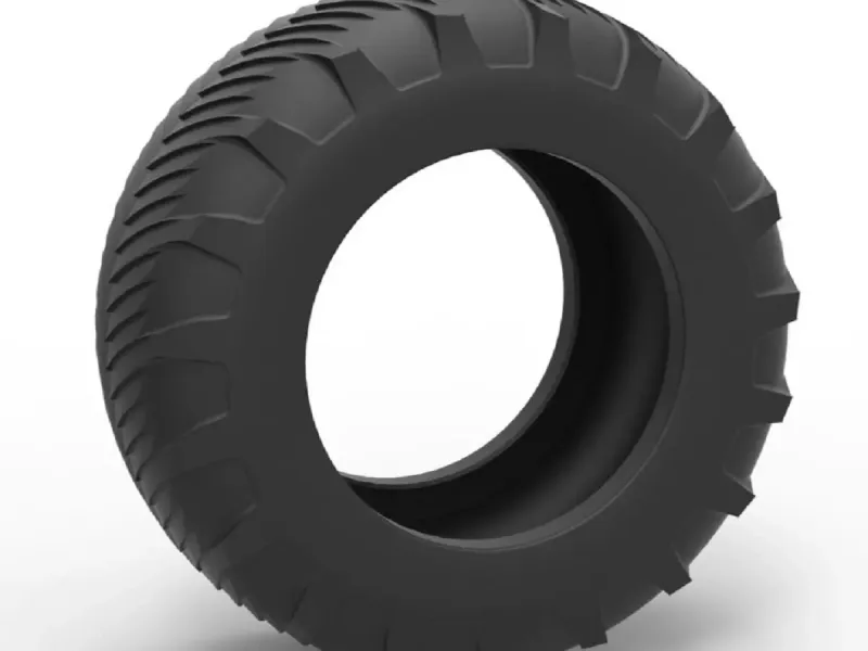 Tire of Vintage Pulling tractor Version 5 Scale 1:25