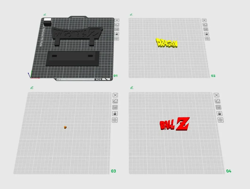 Logo 3D DRAGON BALL Z