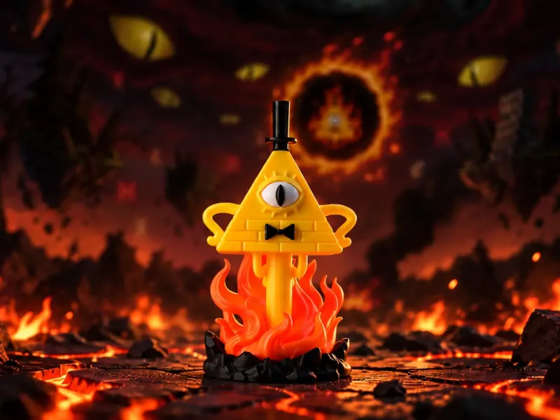 Bill Cipher Gravity Falls - Estatueta Misteriosa