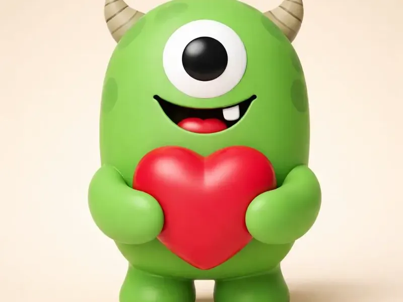 Valentines Heart Monster 3