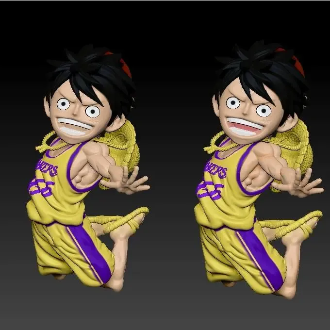 NBA - WCF Luffy Cappello di Paglia Basketball - ONE PIECE - Stampa 3D