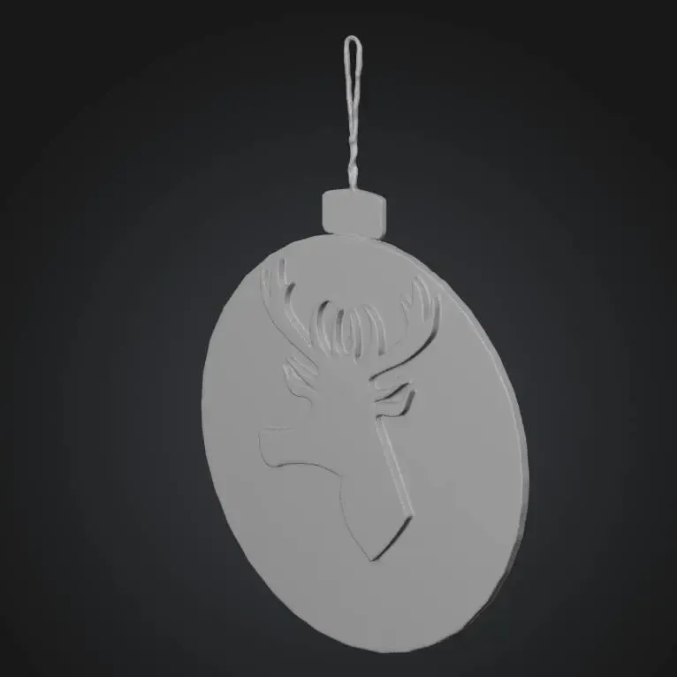 reindeer christmas bauble