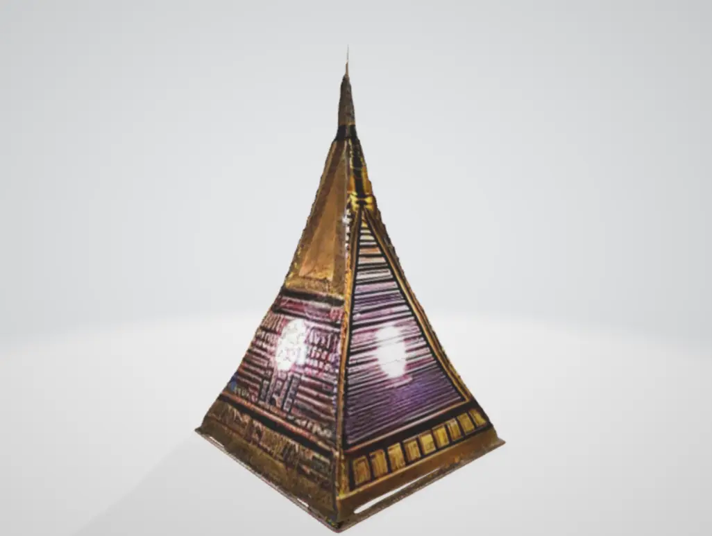 Lampada a forma di Egitto