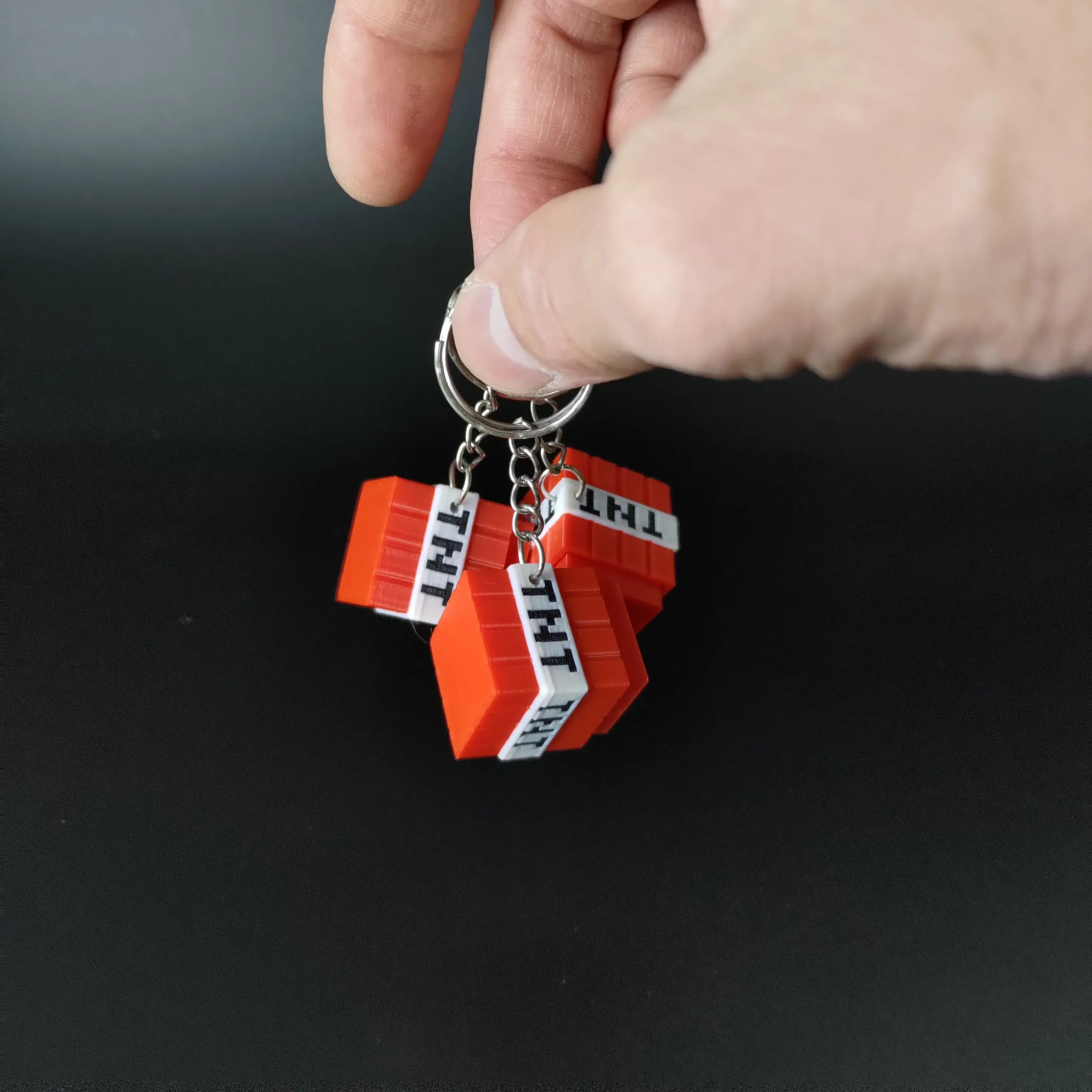 MINECRAFT TNT KEYCHAIN