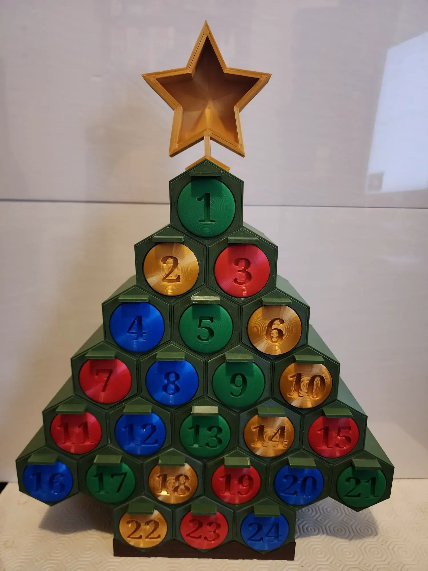 Christmas Tree Advent Calendar - Hex with Drawers