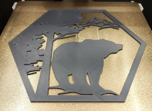 3D Printer Files | 3MF File | Bear sign | Creality Cloud
