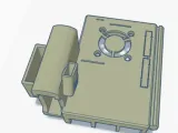 Raspberry Pie 3B Rail case with SD card reader & card stor-0