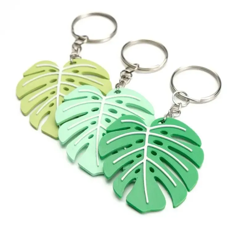 Monstera Keychain