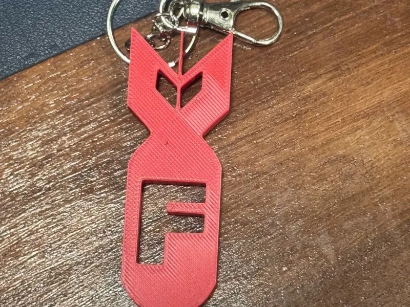 F Bomb keychain