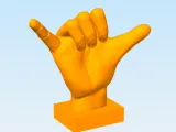 SHAKA HAND SURFER WALL MOUNTED - NO SUPPORTS-3
