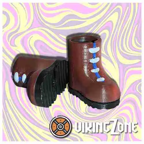 Botas de lenhador para os dedos.