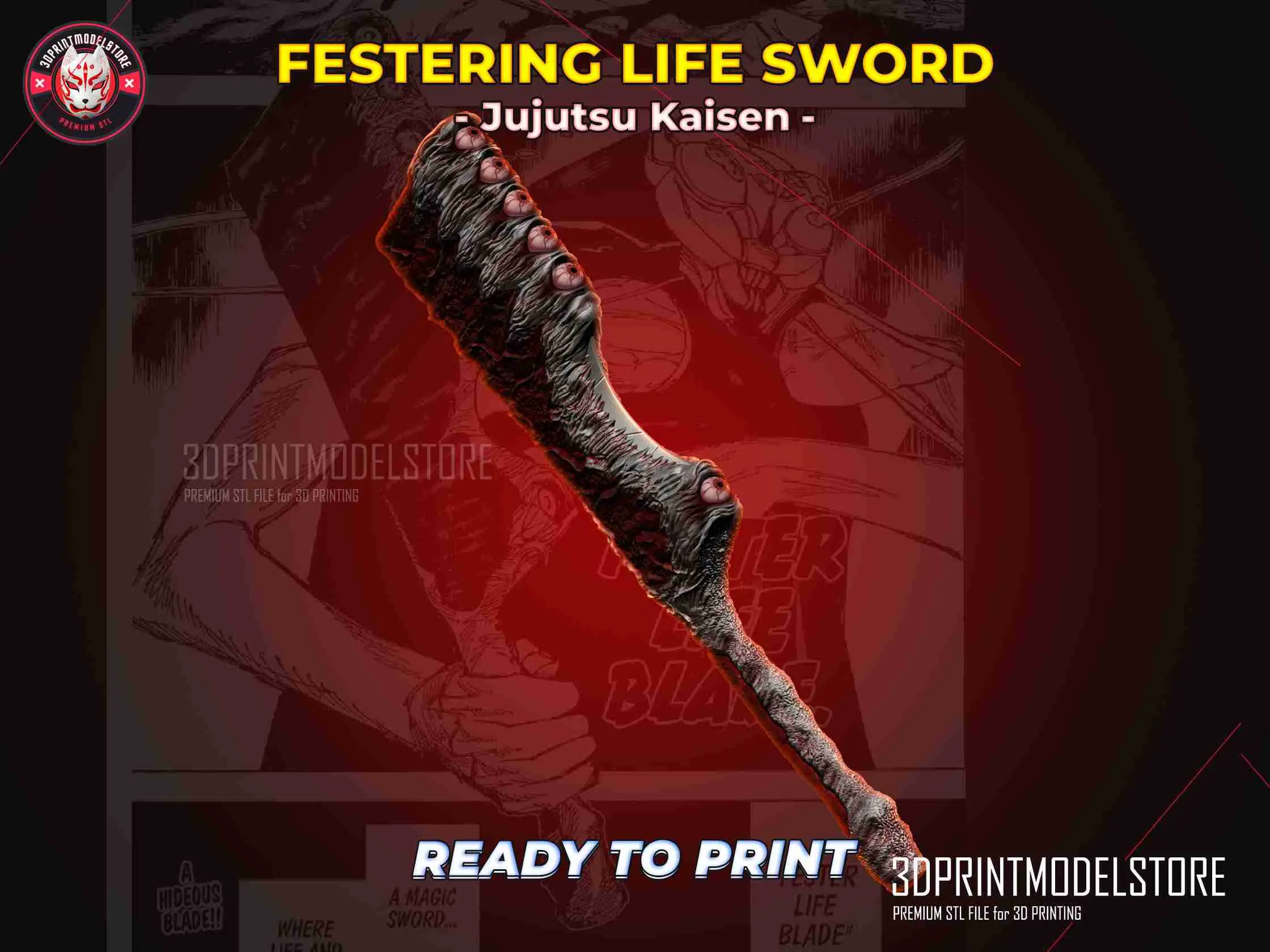 Festering Life Sword Halloween Cosplay Blade Jujutsu Kaisen