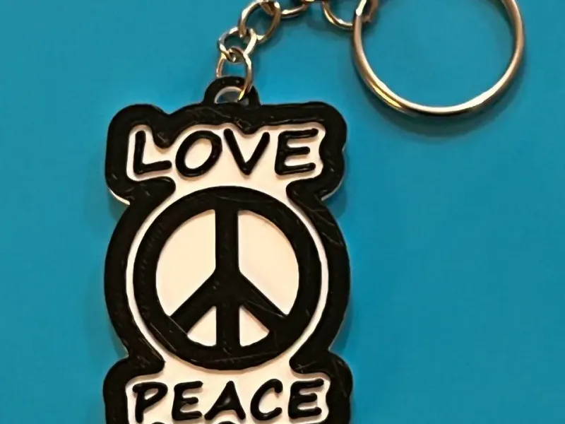 Keychain Logo Peace