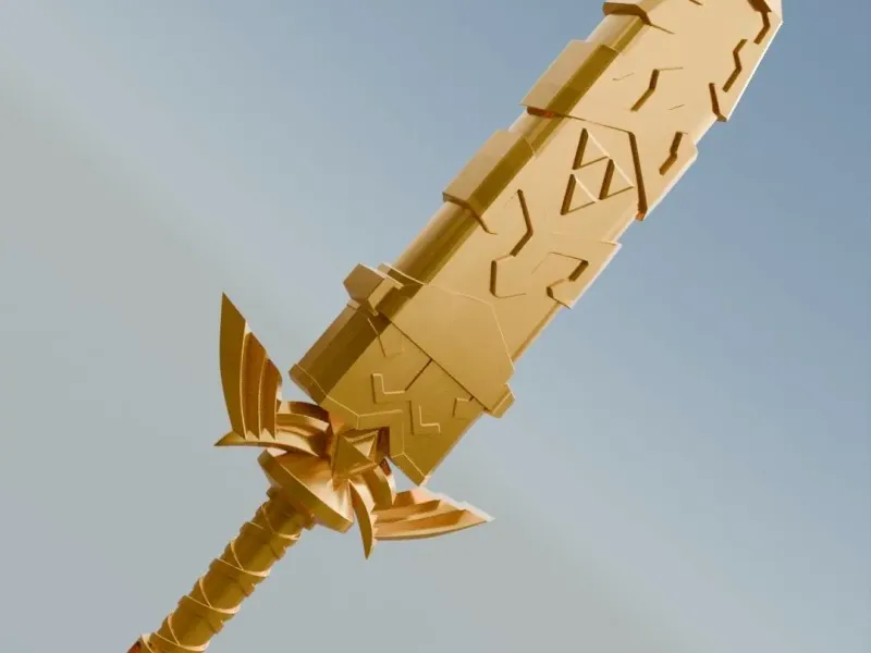 Master Sword Zelda Keychain Pendant Fan Art