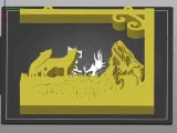 hanging deco with wall bracket wolves-4