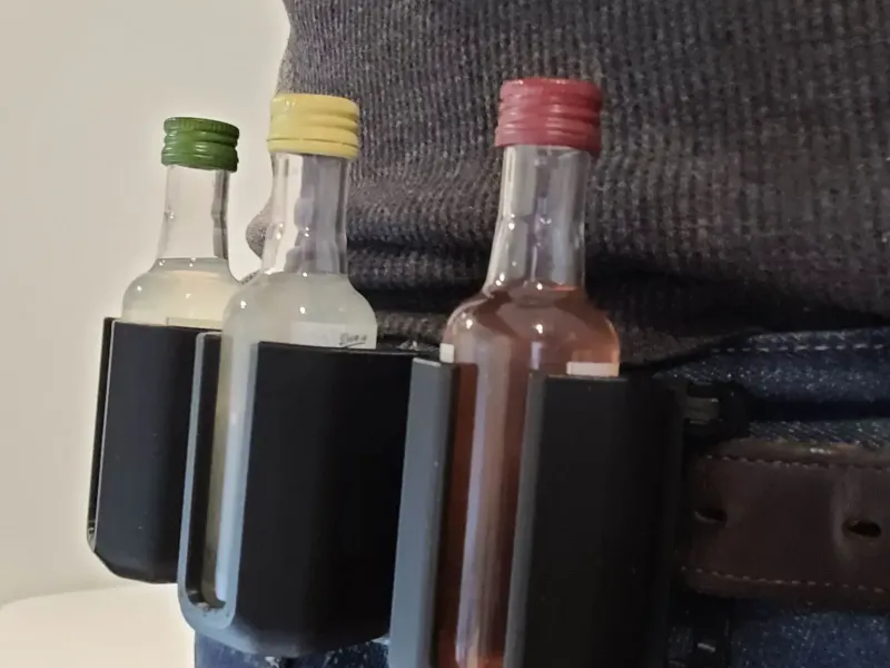 Tactical Triple Mini Shot Belt Holster (Print in Place)
