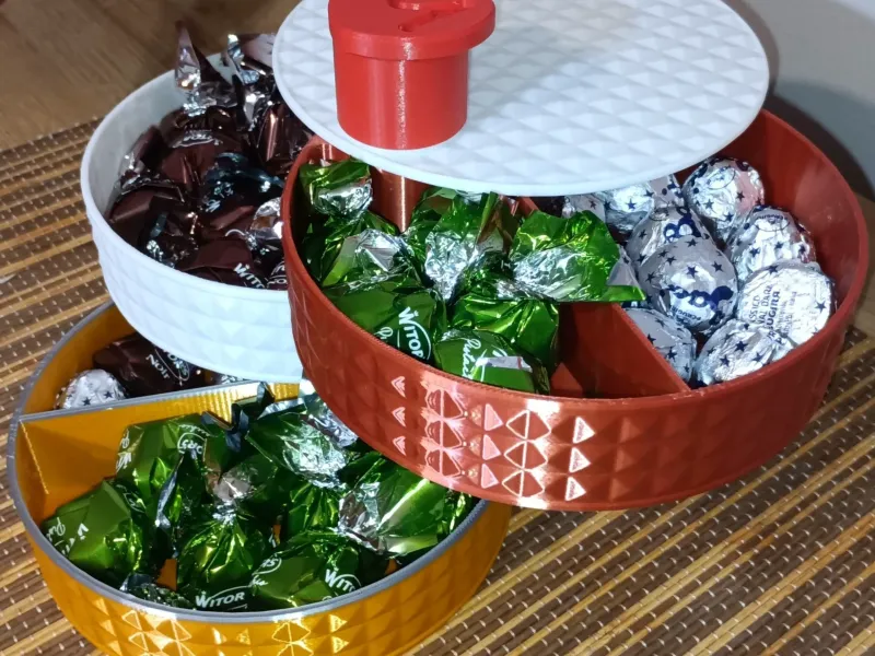 Mother’s Day Candy/Jewelry Organizer – Rotating Tiered Box