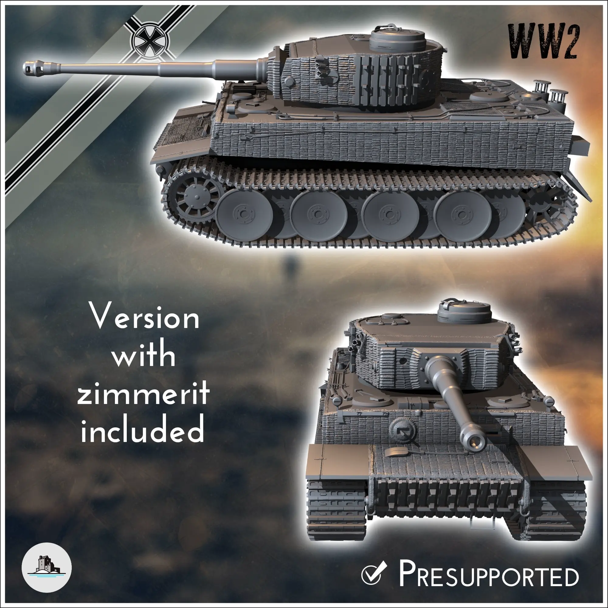 Panzer VI Tiger Ausf. E 1942 (early) - WW2 miniatures armor