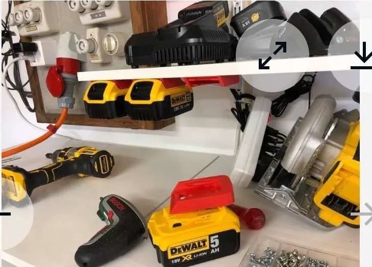 Dewalt battery holder