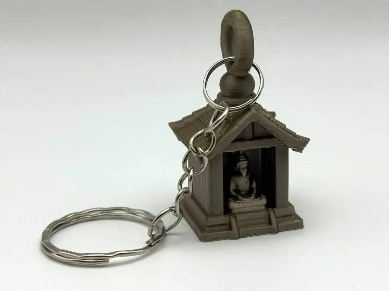 Buddha Temple Keychain