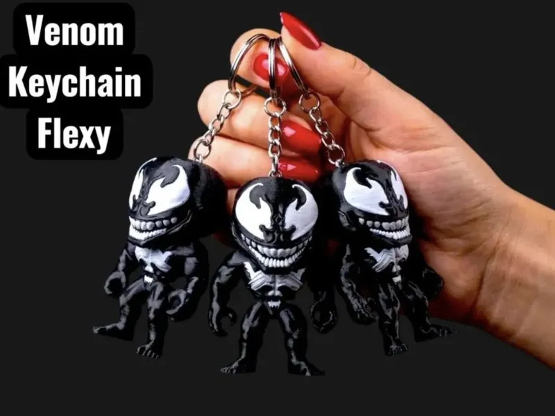 Venom Karakteri Figürü Anahtarlık