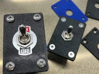 Toggle Switch Plate 60mm x 40mm