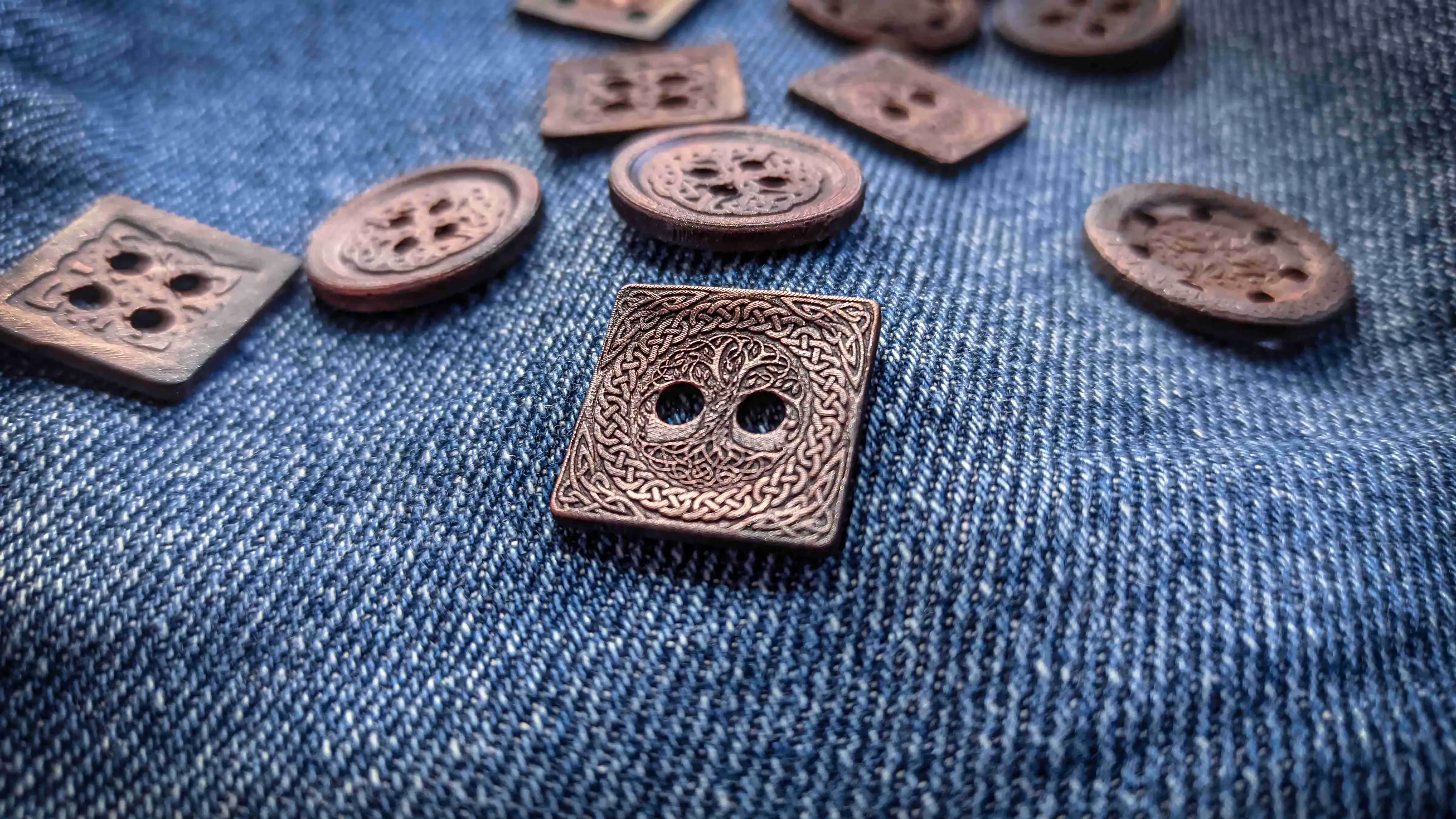 Buttons in Scandinavian style