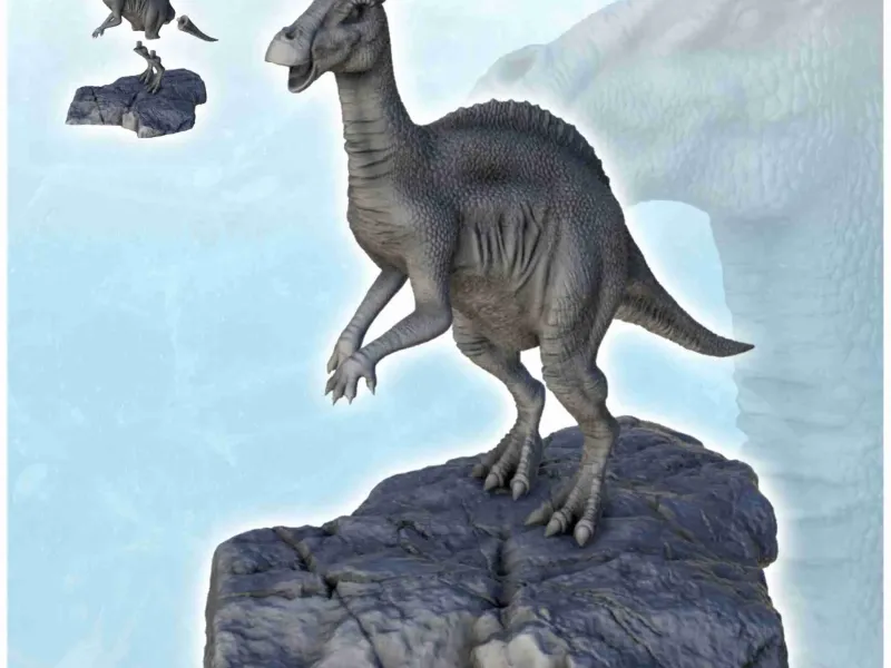 Parasaurolophus dinosaur (2) - miniatures figure statue scen