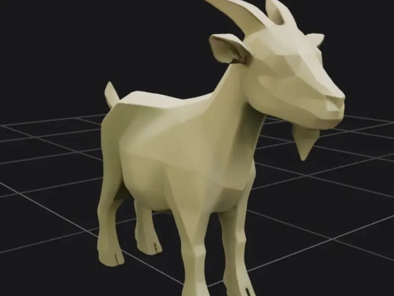 Low Polly Goat