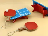 Mini Table Tennis Set Keychain-2