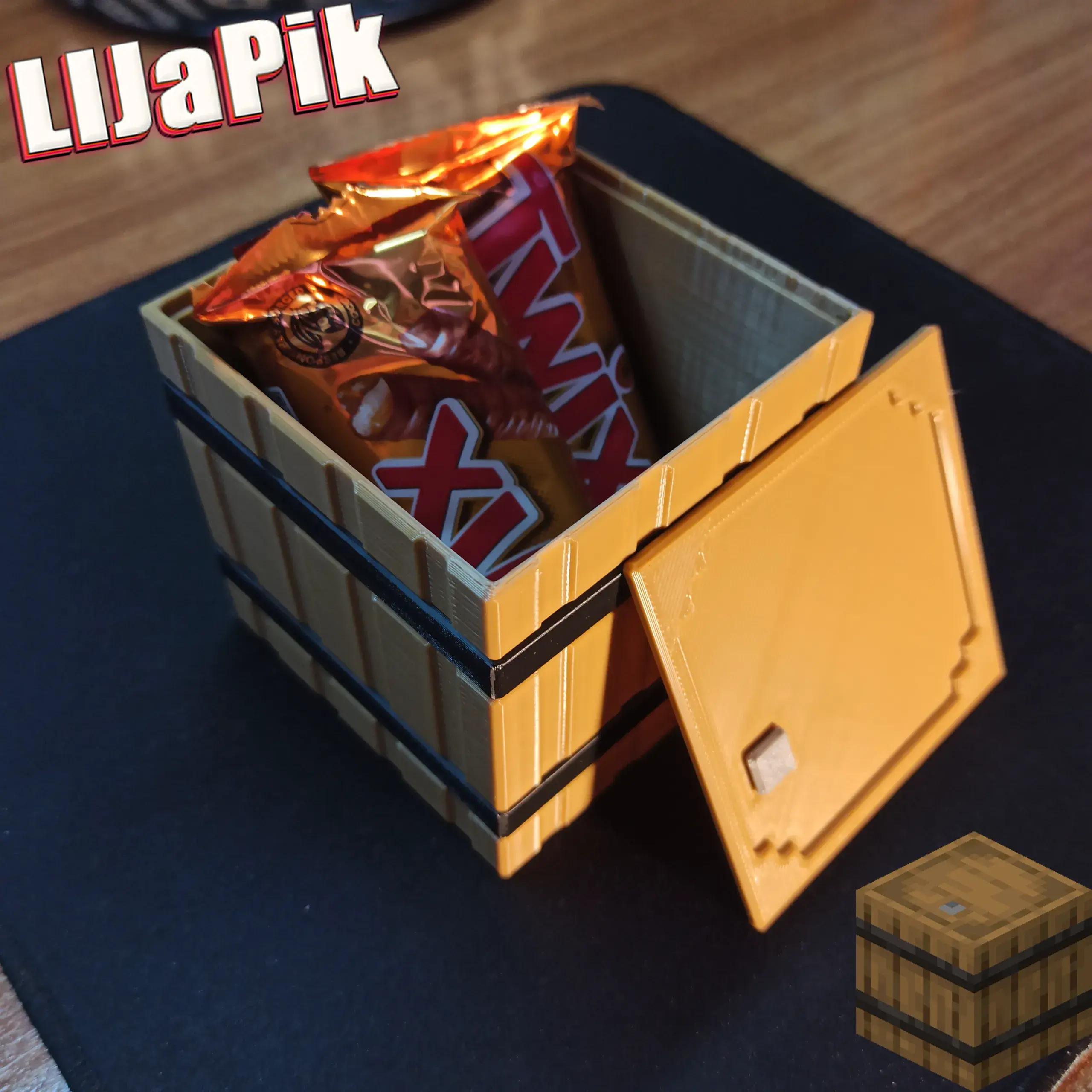 Minecraft barrel / Бочка Майнкрафт / Сhest / Piggy bank box