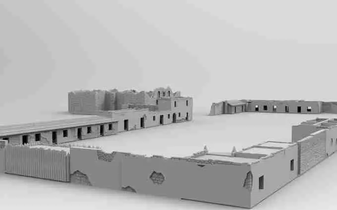 Fort Alamo ACW Pack Nr. 1 - Miniaturen ACW Landschaft Gelände t