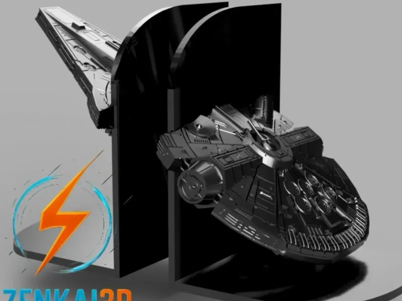 🚀 Millennium Falcon Bookends – A Galactic Journey