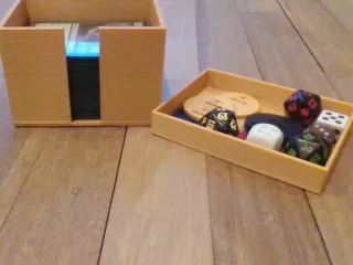 Library box, dice box and deck box