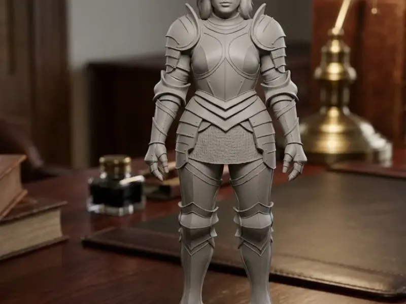 woman in armor