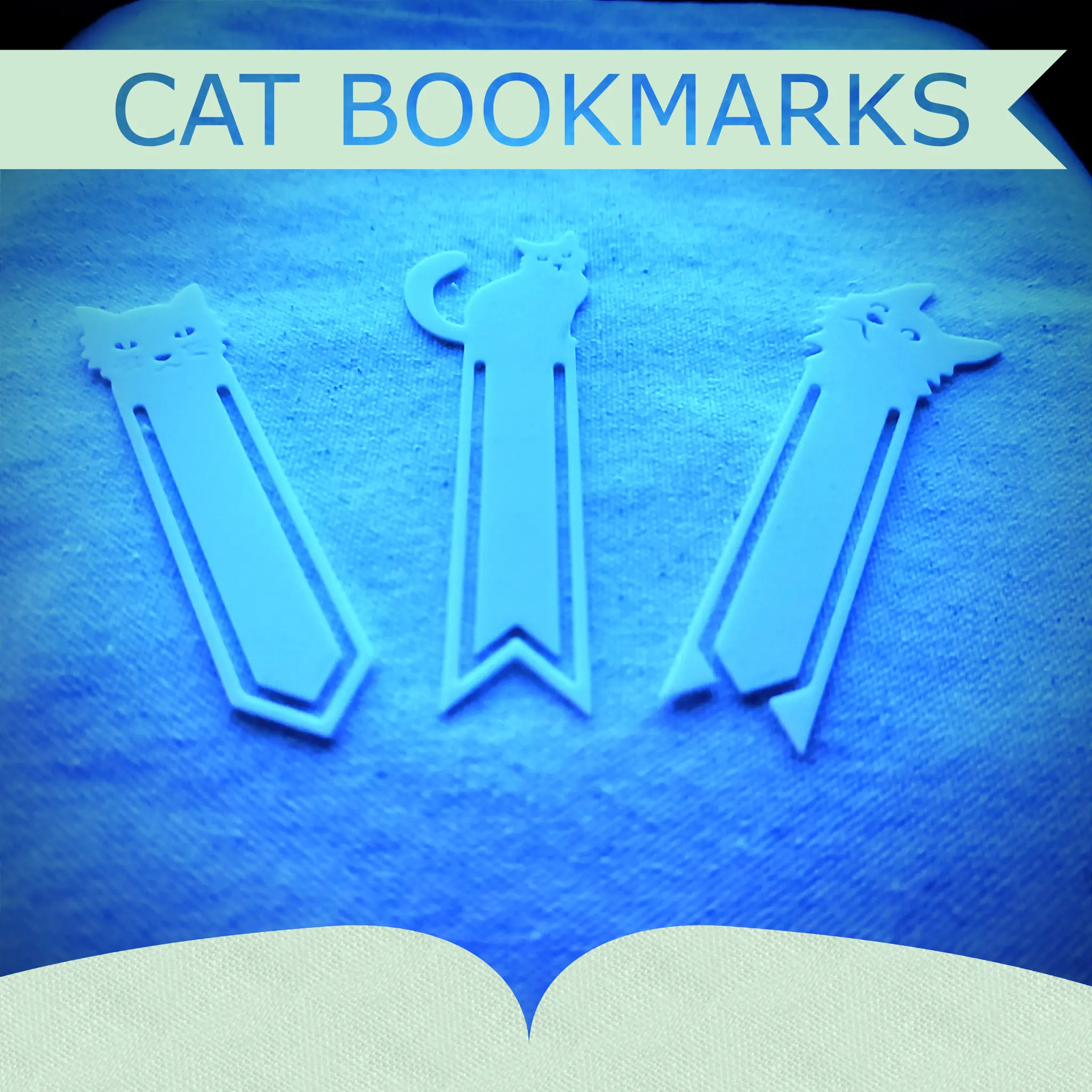Marcadores de livros para gatos