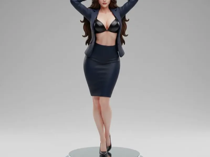 Corporate Power Pose Figurine – Confident Executive Stance