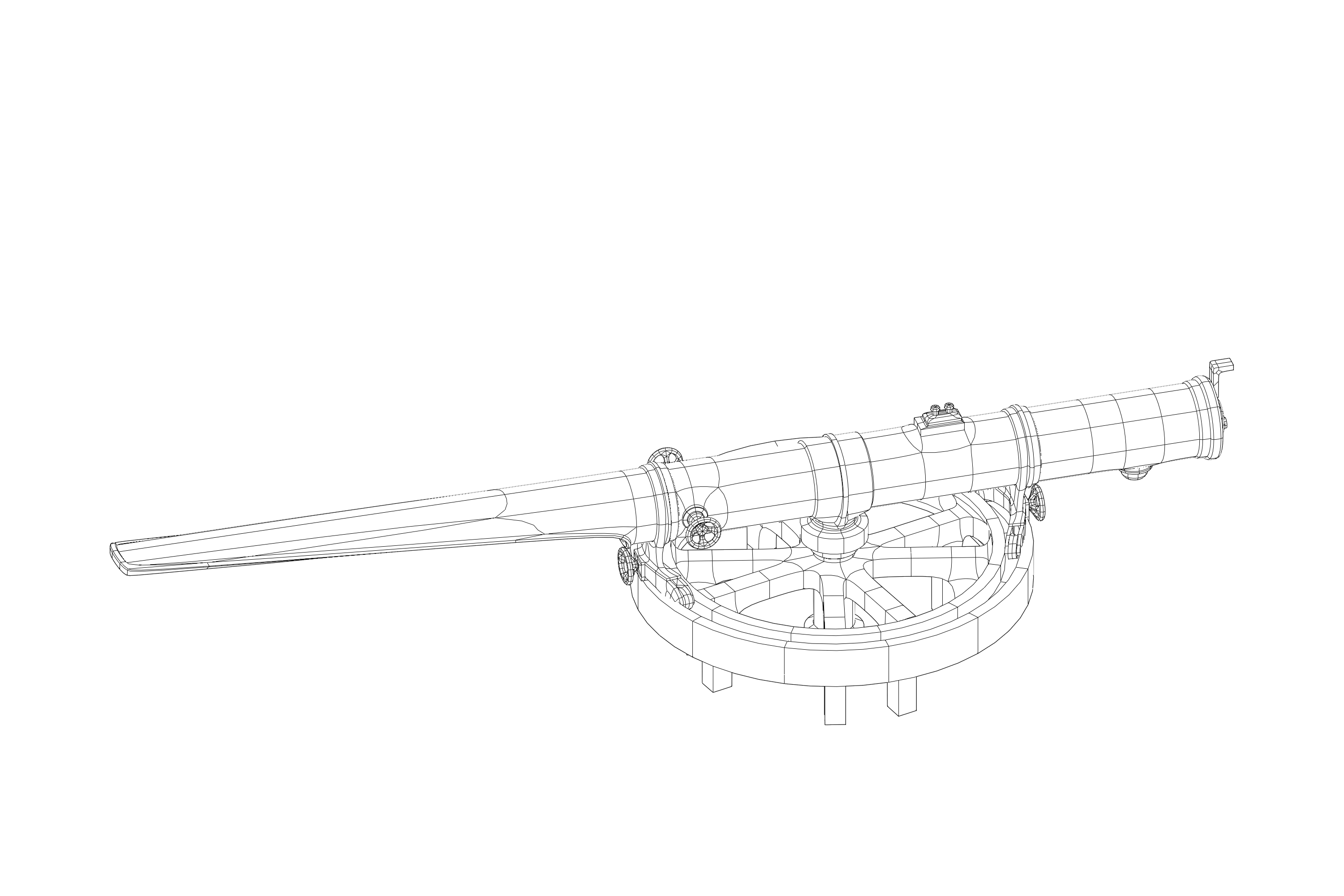 French torpedo tube from the beginning of the 20th century