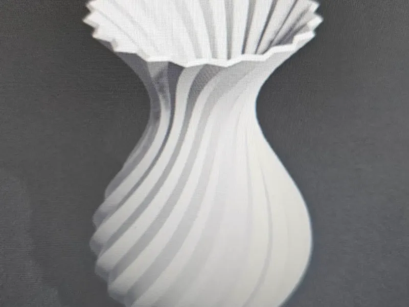 elegant twisted vase