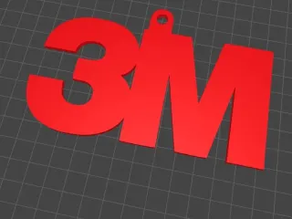 3M Logo Keychain – Single Color