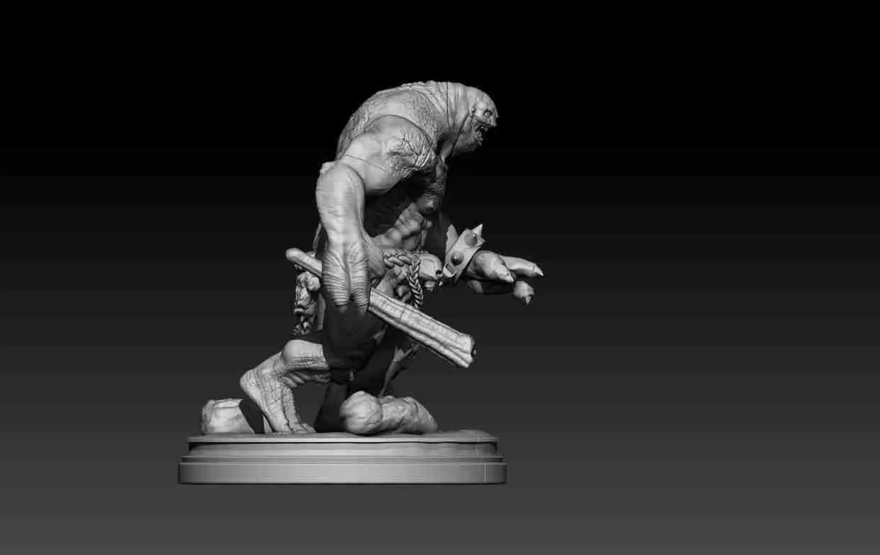 Cave Troll 3D print model