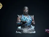 Sub-Zero Bust STL Mortal Kombat 3D Print Sculpture-1