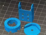ENDER 3 Build Plate alignment w/wheel screw lock & bed chain-1