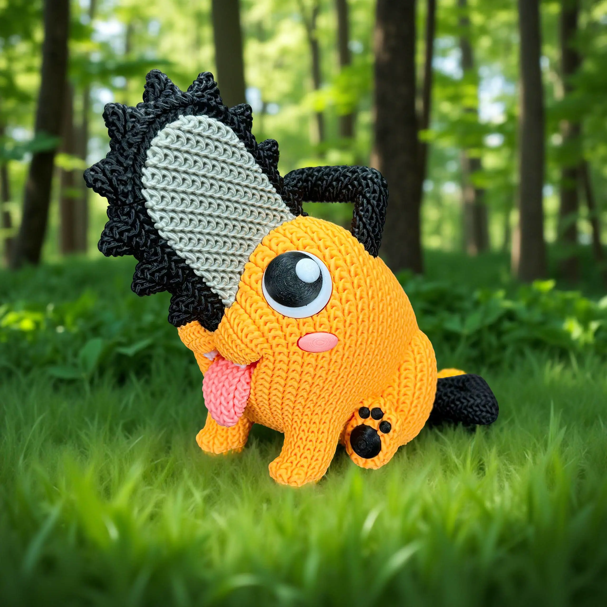 Pochita - Knitted - Crochet - Multipart