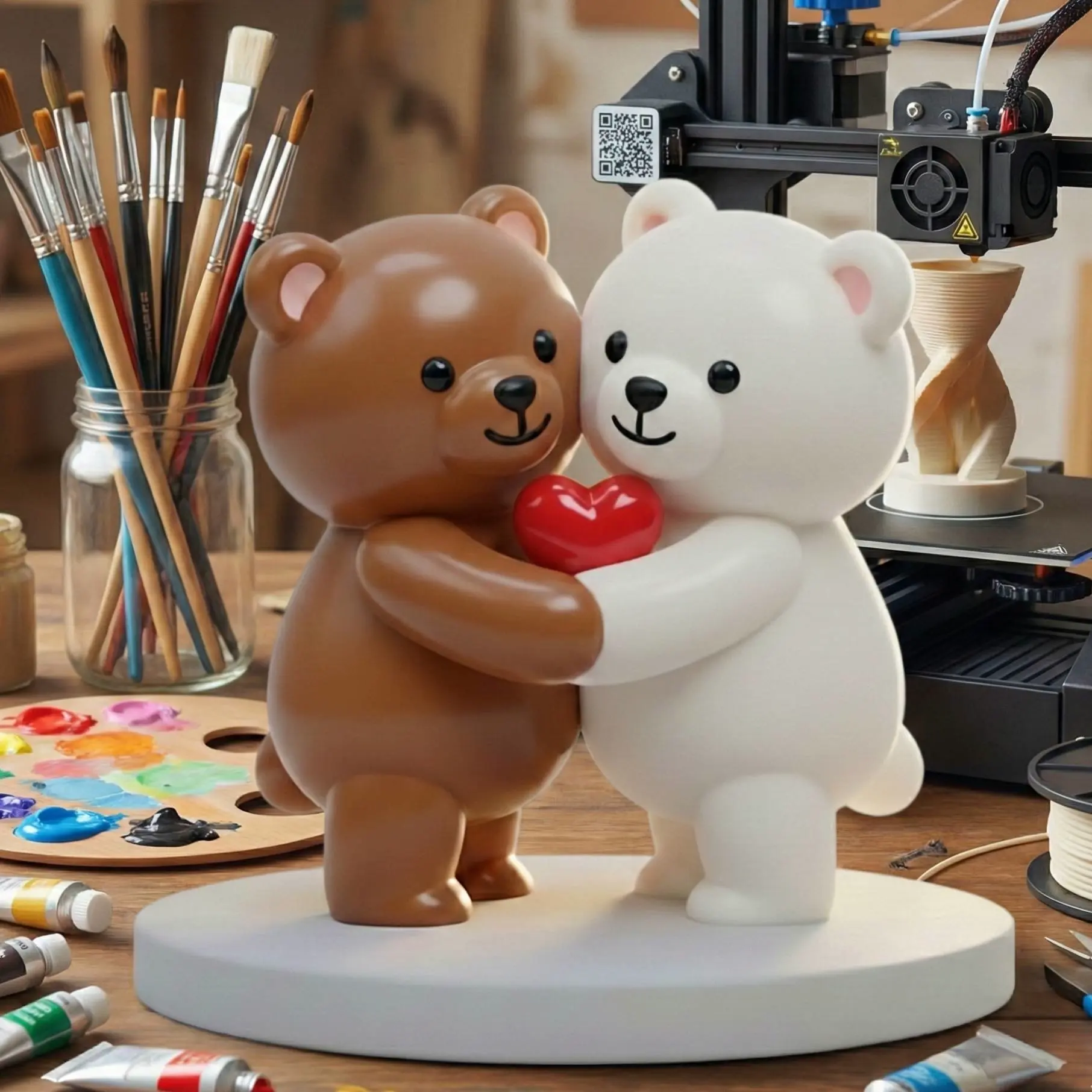 Valentine's Day teddy bear
(osito de San Valentín)