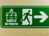 3D Printer Emergency Sign - Right Side Arrow Right-7